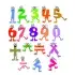 Math Monster Number SVG Cuttable Font