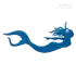 Mermaid Swimming Machine Embroidery Design by Apex Digitizing