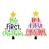 My First Christmas Tree SVG Cuttable Design