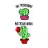 No Touching Cactus SVG Cuttable Design