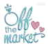 Off The Market Wedding Machine Embroidery Design | Apex Digitizing