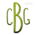 Orlando Monogram Machine Embroidery Font