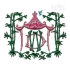 Pagoda Monogram Machine Embroidery Frames Digitize Art