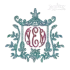 Pagoda Frame Sketch Machine Embroidery Design by Apex