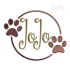Paw Dog Love Embroidery Frame Designs