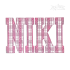 Block Plaid Machine Embroidery Font Sample Niki