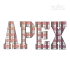Block Plaid Machine Embroidery Font Sample Apex