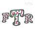 Polka Dot Print Machine Embroidery Font by Apex Design