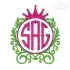 Crown Embroidery Frame Design