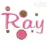 Ray Embroidery Font