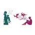 Reading Book Silhouette SVG Cuttable Design