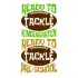 Ready to Tackle Kindergarten Pre-School Football SVG Cuttable Design