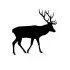 Reindeer Deer Silhouette SVG Cuttable Designs