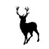 Reindeer Deer Silhouette SVG Cuttable Designs