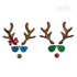 Cute Reindeer Sunglasses Boy and Girl Machine Embroidery Designs by Apex