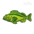 Rockfish Fish Machine Embroidery Design by Apex