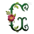 Rosalina Flower Machine Embroidery Font by Apex