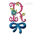 Rose Flower Machine Embroidery Font by Apex