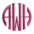 Rosie Circle Round Arrow Monogram Embroidery Font Set