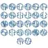 Round Lined Circle Svg Cuttable Font