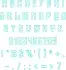 Sagano Grove Applique Alphabet Machine Embroidery Font