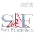San Francisco w/ Golden Gate Embroidery Design