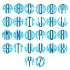 Scallop Circle Svg Monogram Cuttable Font