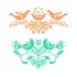 Scandinavian Birds SVG Cuttable Design