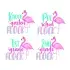 School Flock Flamingo SVG Cuttable Design
