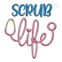 Scrub Doctor Life Stethoscope Machine Embroidery Design Digitizing
