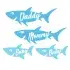 Shark Family SVG Cuttable Design