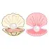 Shell Pearl SVG Cuttable Design