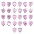 Shield Monogram With Frames Cuttable Font