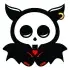 Skeleton Bat Halloween Design