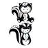 Skunk Kid SVG Cuttable Design