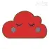 Cute Sleepy Cloud Applique Embroidery Design
