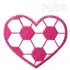 Soccer Heart Embroidery Design