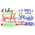 It Takes a Lot of Sparkle to Teach Little Minds SVG Cuttable Design
