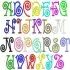 Spiral Embroidery Font