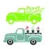 Spring Flowers Vintage Truck SVG Cuttable Design