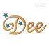 Stars Script Machine Embroidery Font by Apex Design