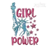 Girl Power Statue of Liberty Machine Embroidery Design by Apex