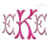 Stylish Bamboo Monogram Machine Embroidery Font by Apex Art