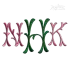 Stylish Bamboo Monogram Machine Embroidery Font by Apex Art