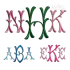 Stylish Bamboo Monogram Machine Embroidery Font by Apex All