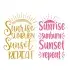 Sunrise Sunburn Sunset Repeat SVG Cuttable Design