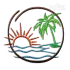 Sunny Palm Beach Machine Embroidery Design by Apex
