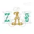 Sweet Briar Monogram Embroidery Font