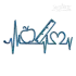 Teacher Heartbeat Impulse Line Machine Embroidery Design