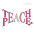Teach Peace Logo Machine Embroidery Designs - Apex Art